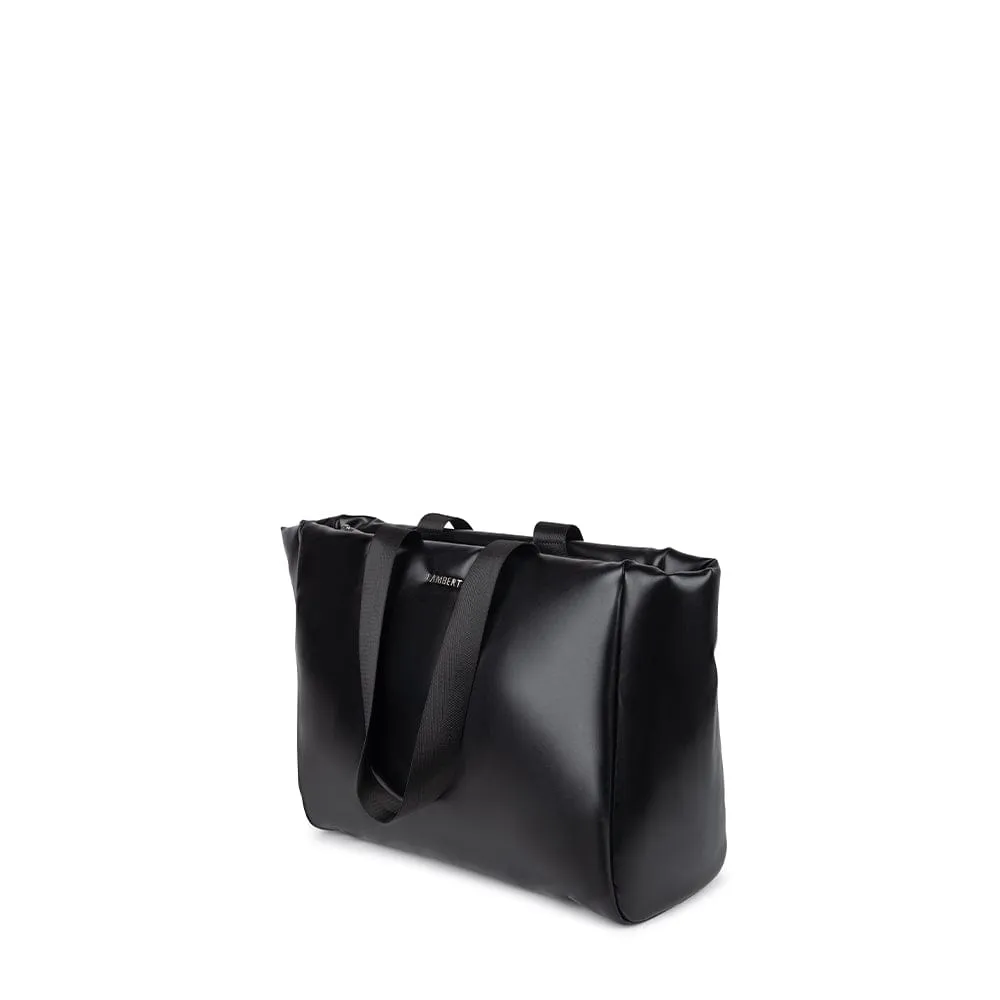 The Kaia - Black Vegan Leather Tote Bag sold by Lambert product image thumbnail 3