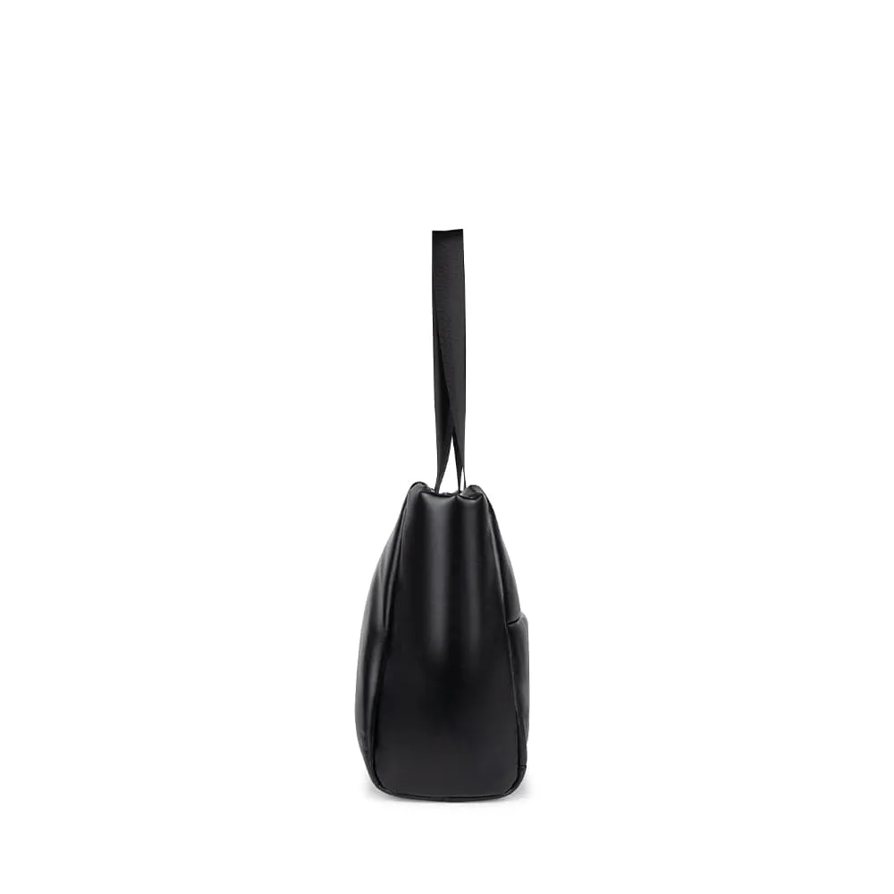 The Kaia - Black Vegan Leather Tote Bag sold by Lambert product image thumbnail 4