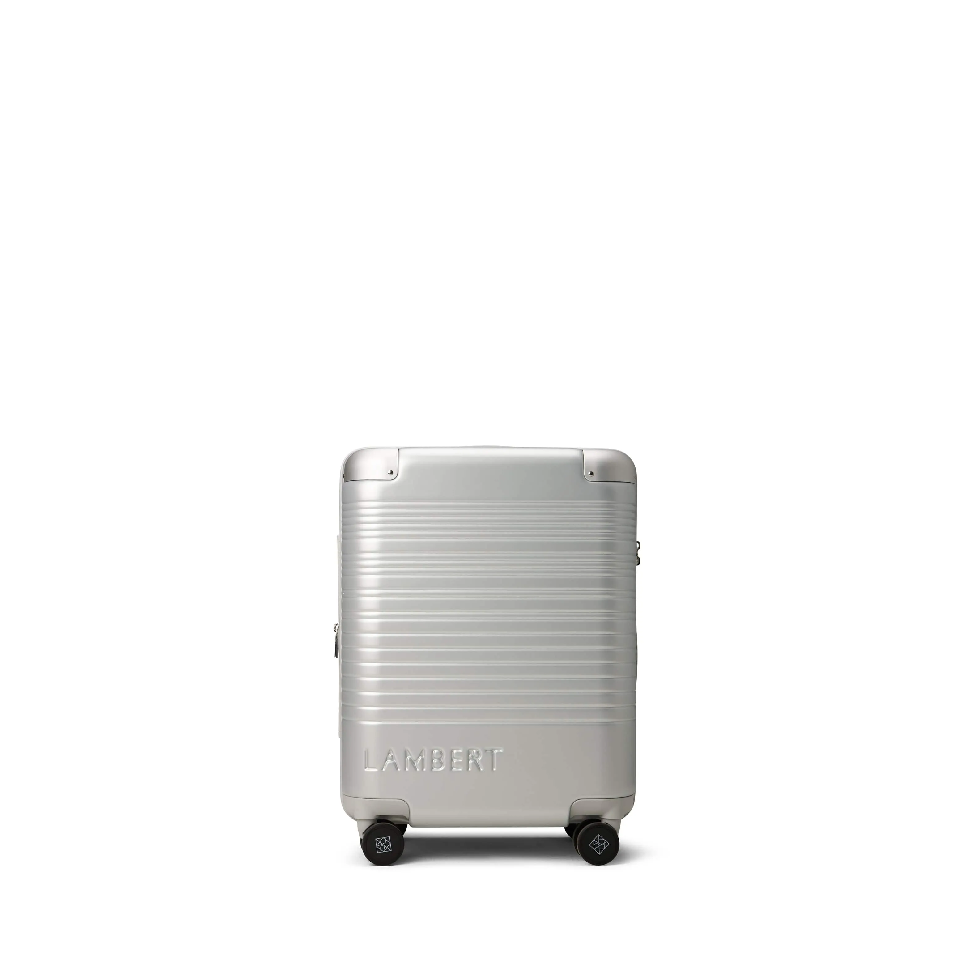 The Berlin – Silver Expandable Carry-On Suitcase sold by Lambert