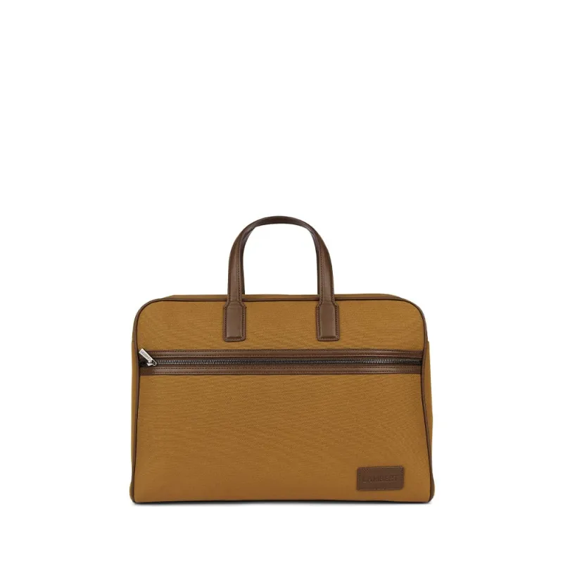 The Sloane – Black Briefcase Canvas sold by Lambert