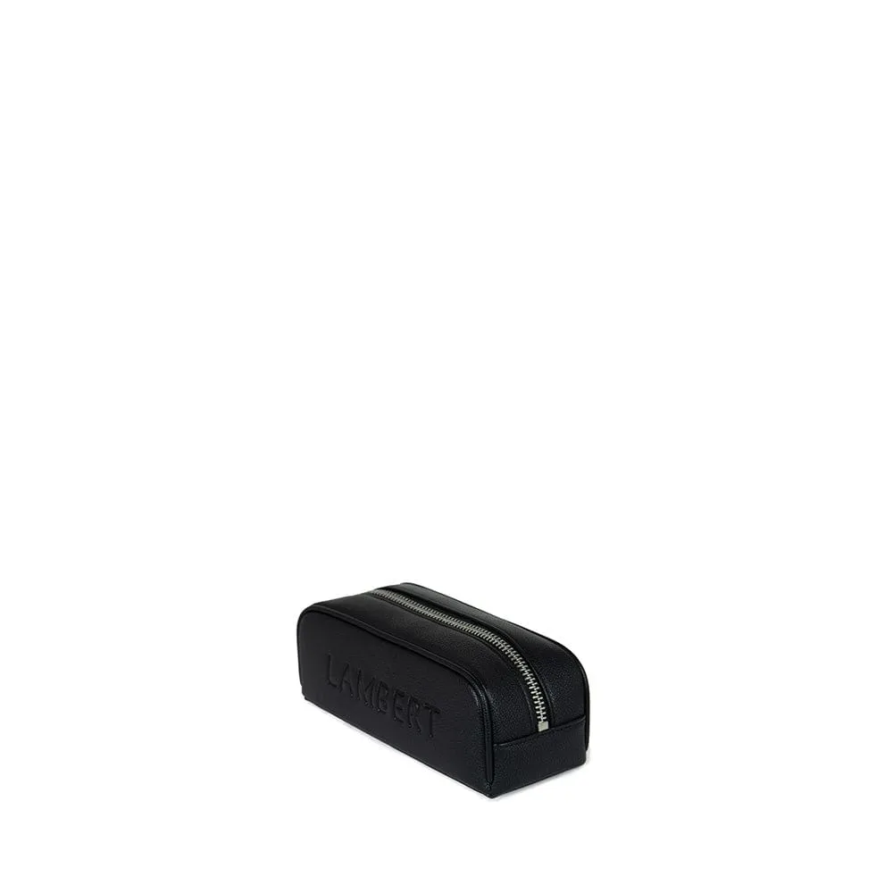 The Brooke - Black Vegan Leather Pencil Case sold by Lambert product image thumbnail 3