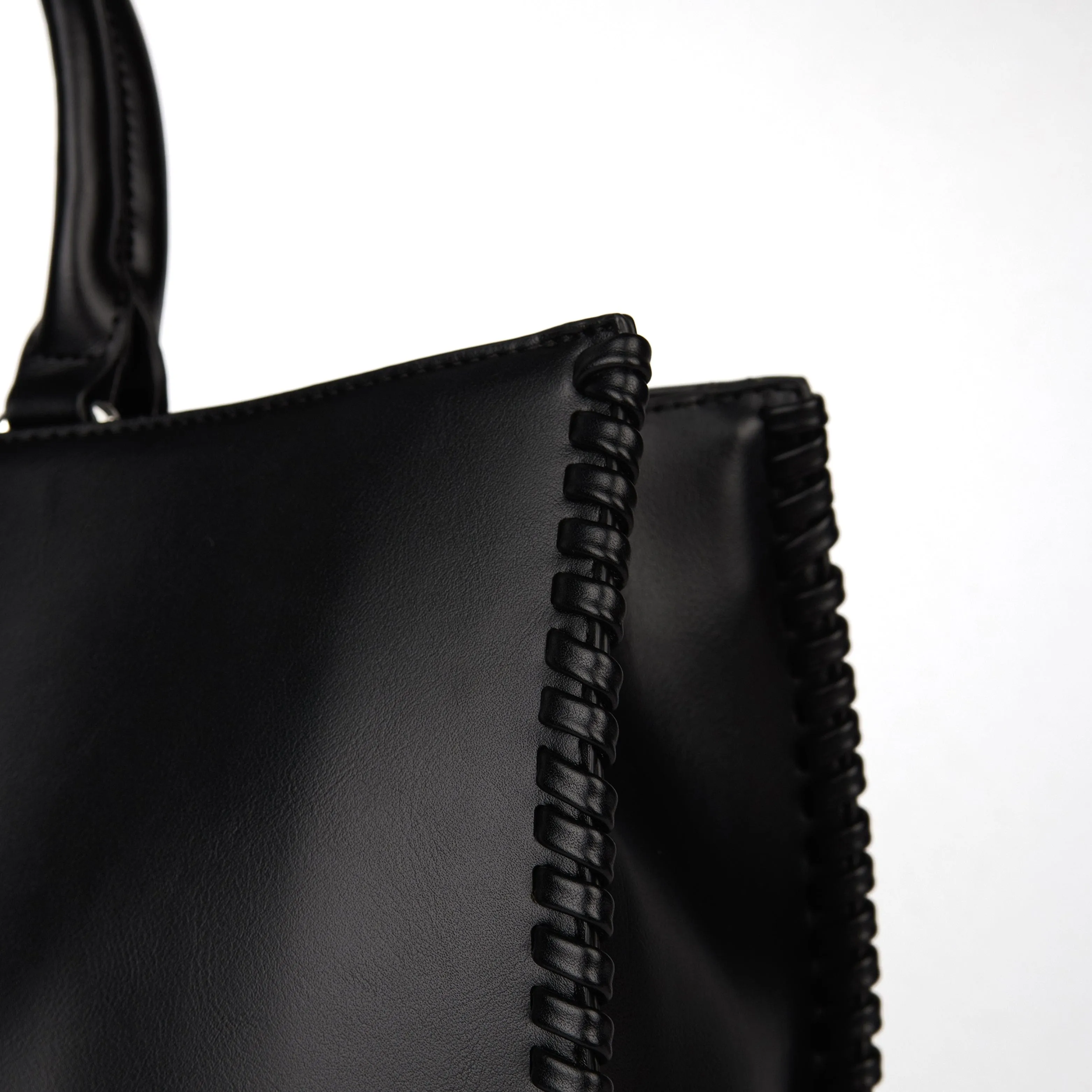 The Eloise – 2-in-1 Black Vegan Leather Tote Bag sold by Lambert product image thumbnail 3