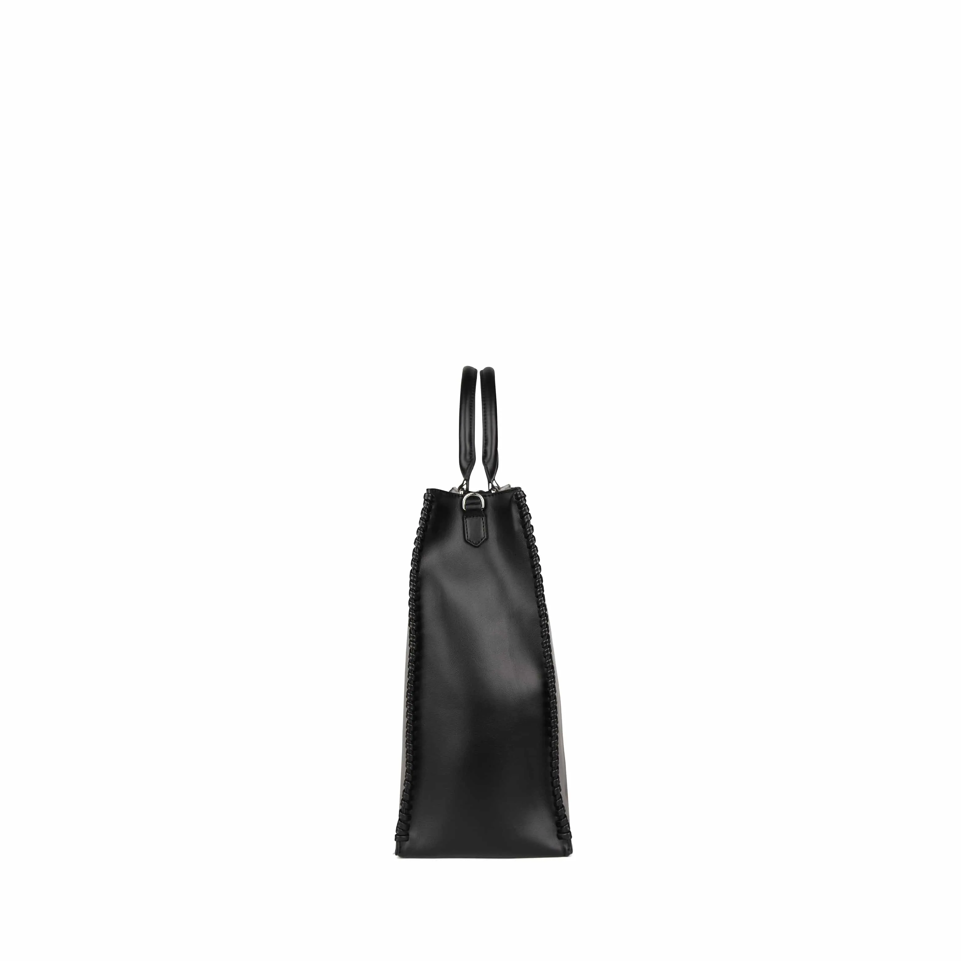 The Eloise – 2-in-1 Black Vegan Leather Tote Bag sold by Lambert product image thumbnail 5