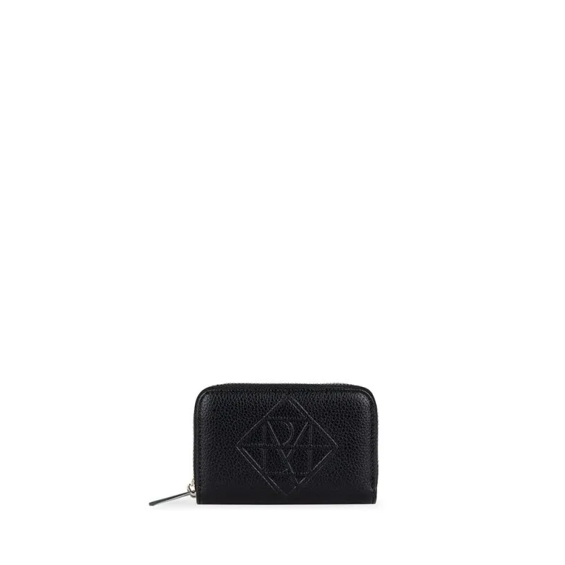 The Megan - Black Vegan Leather Wallet made by Lambert