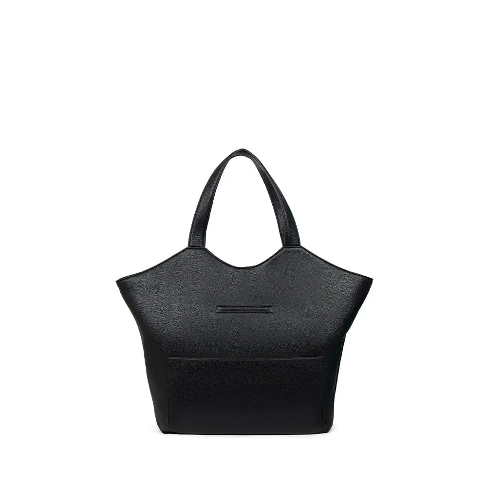 The Sheila - Black Vegan Leather Tote Bag sold by Lambert product image thumbnail 5