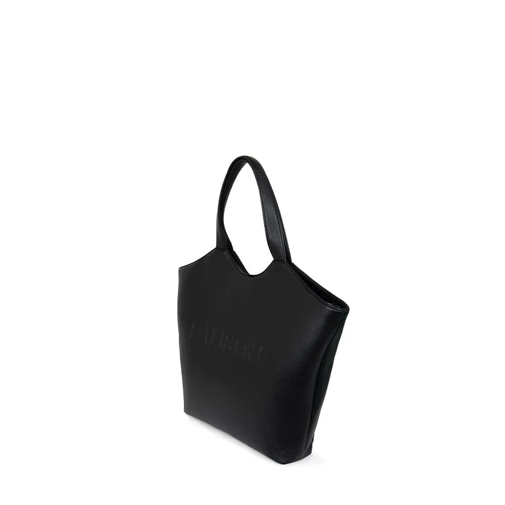 The Sheila - Black Vegan Leather Tote Bag sold by Lambert product image thumbnail 3