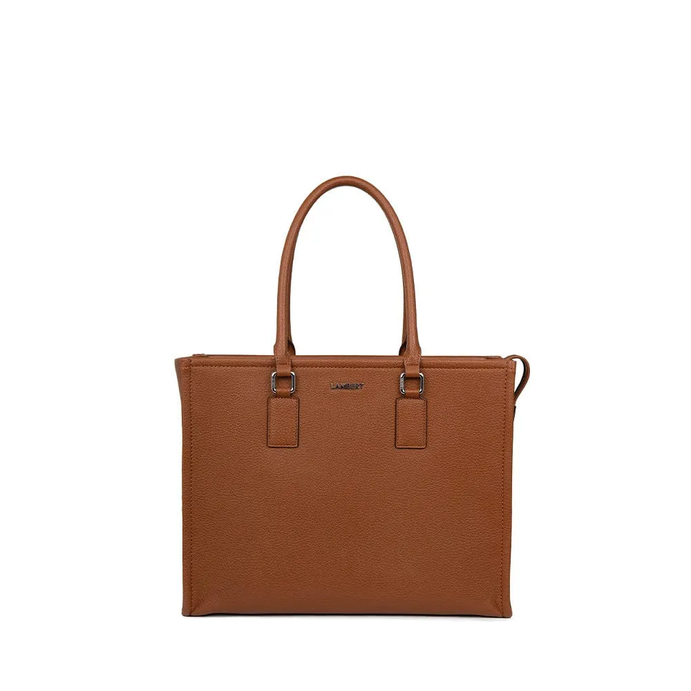 The Valentina - Affogato Vegan Leather 2-in-1 Tote Bag sold by Lambert