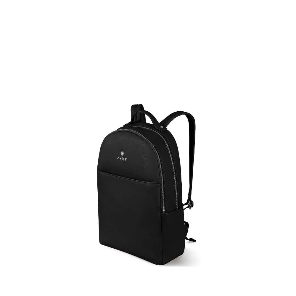 The Charles - Black Vegan Leather Backpack sold by Lambert product image thumbnail 3