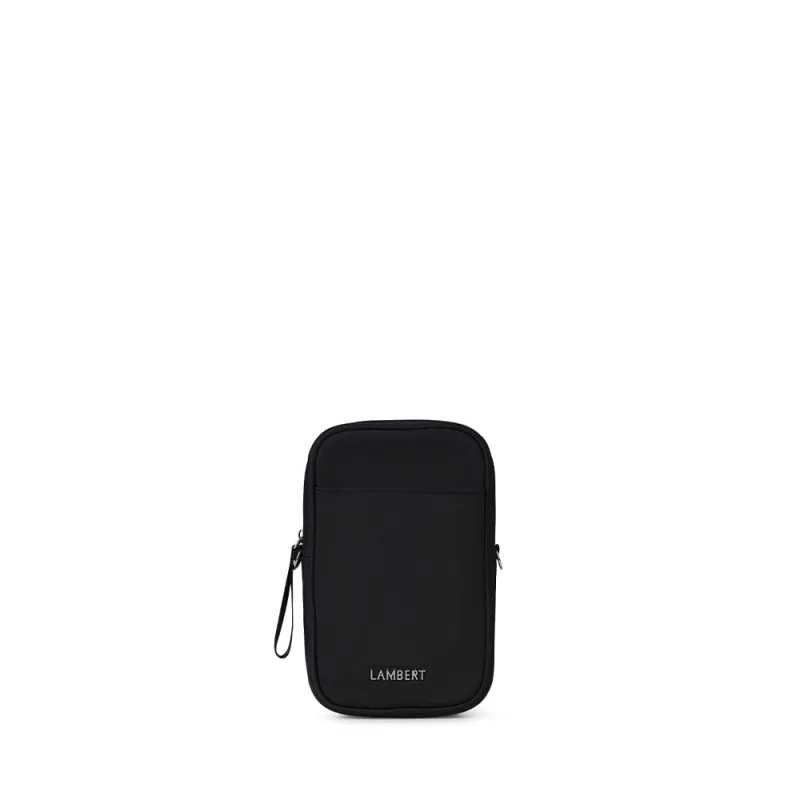 The Iris - Black Recycled Nylon Crossbody Bag sold by Lambert
