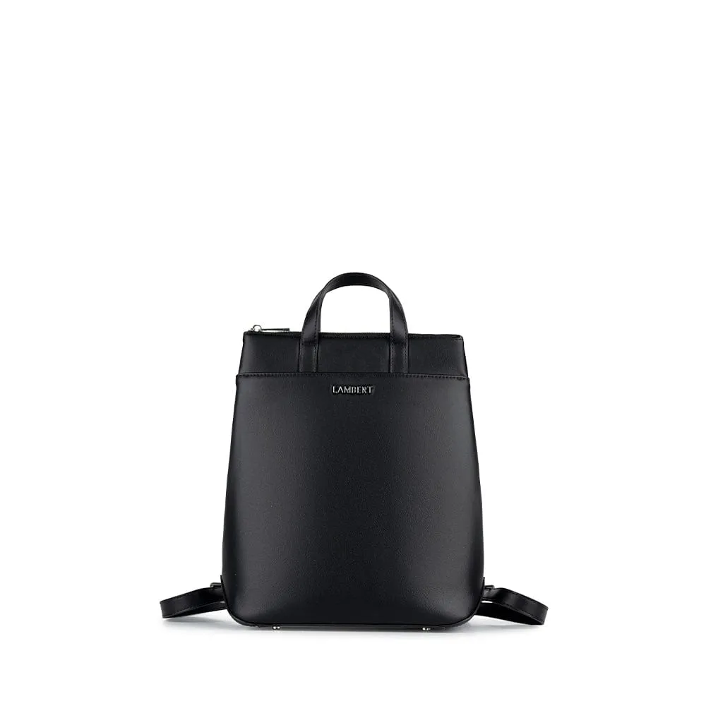 The Millie - Black Vegan Leather Backpack sold by Lambert