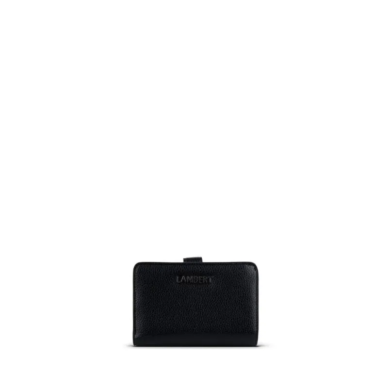 The Carly - Black Vegan Leather Wallet made by Lambert