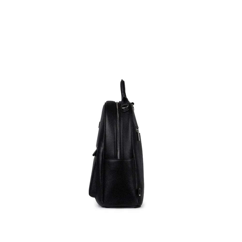 The Maude - 3-in-1 Black Vegan Leather Backpack sold by Lambert product image thumbnail 4