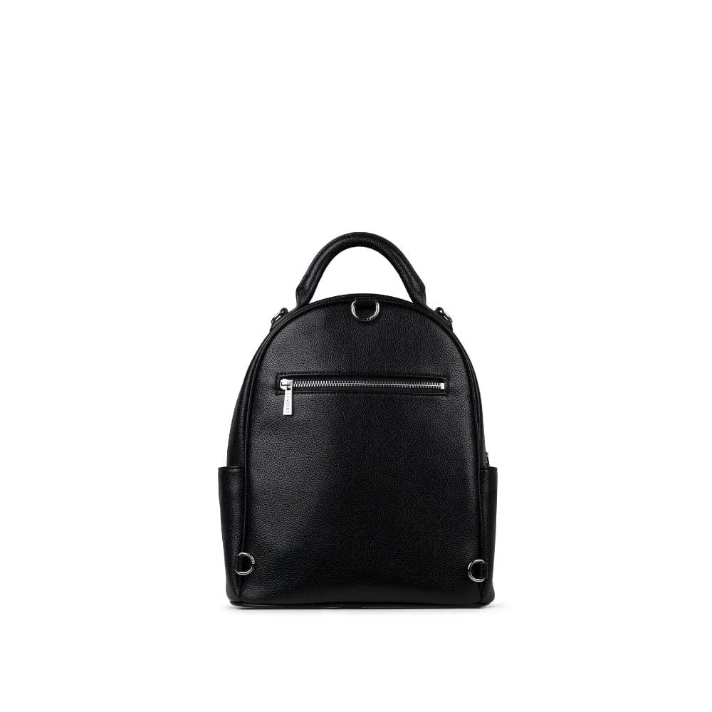 The Maude - 3-in-1 Black Vegan Leather Backpack sold by Lambert product image thumbnail 5