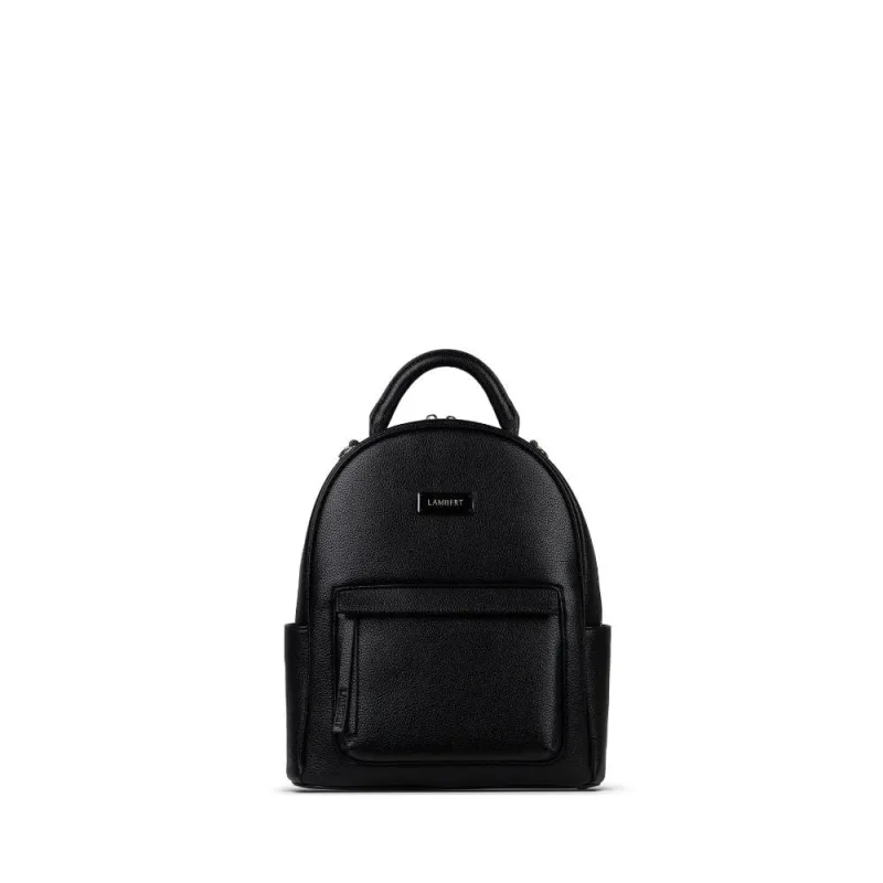 The Maude - 3-in-1 Black Vegan Leather Backpack made by Lambert