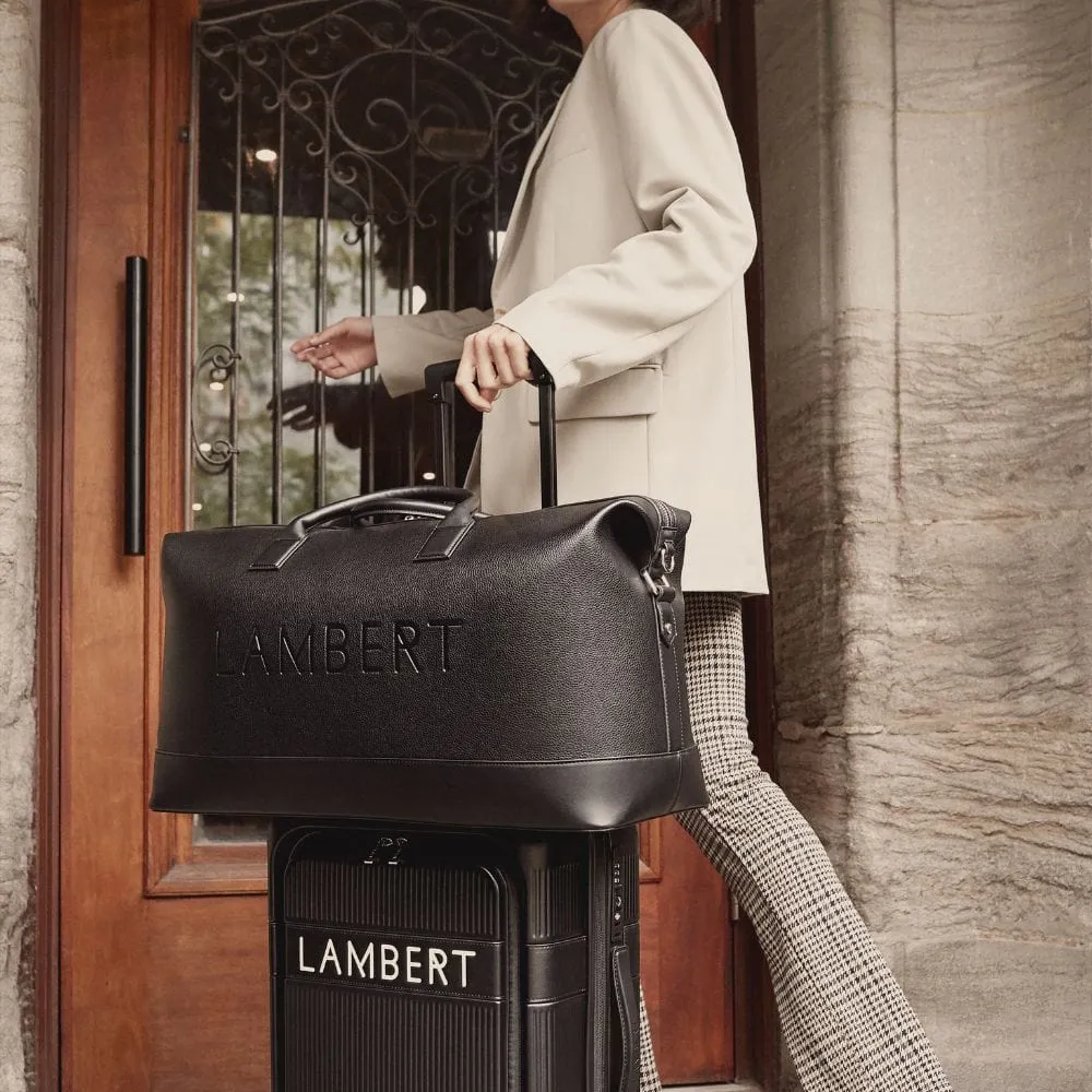 The June - Black Vegan Leather Travel Bag sold by Lambert product image thumbnail 2