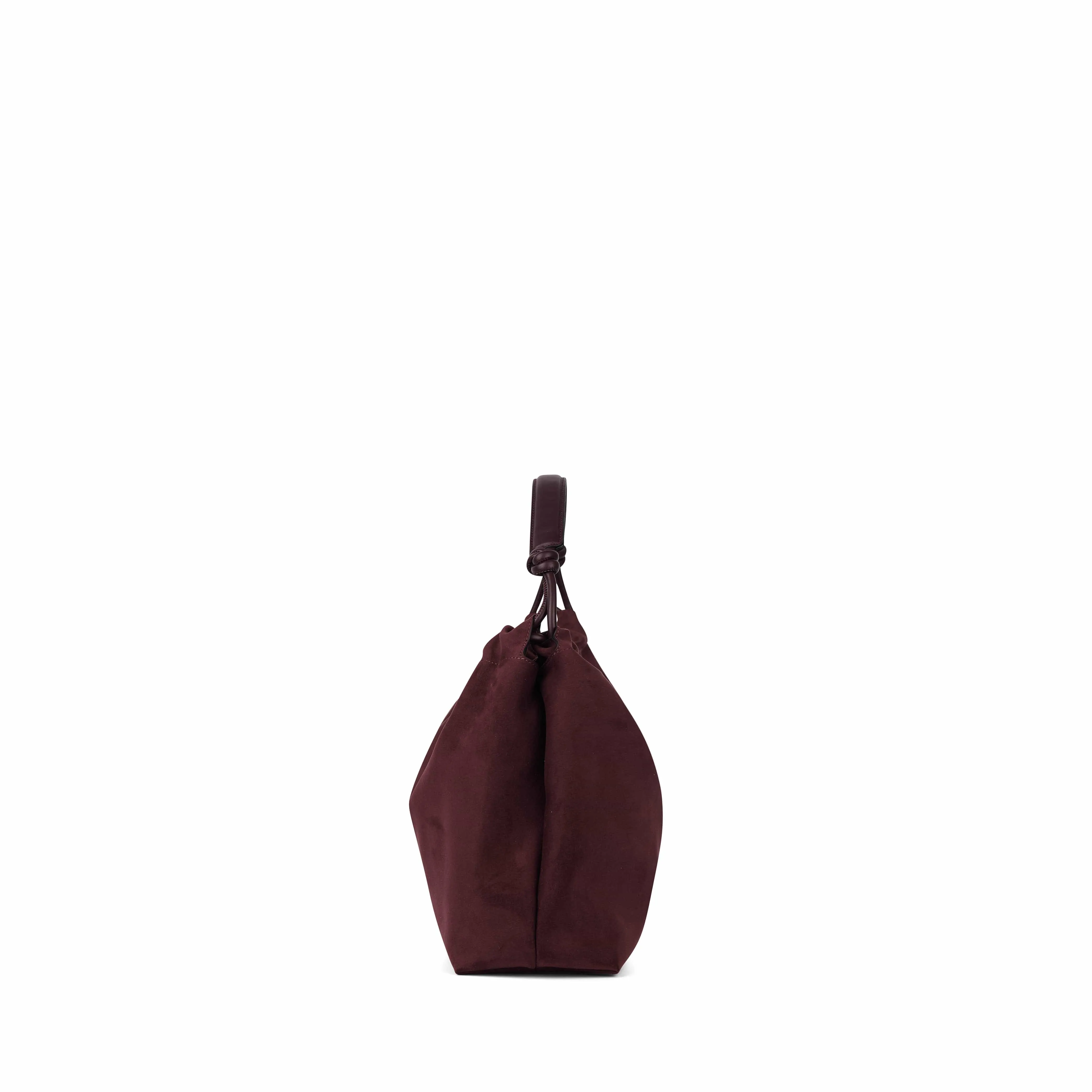 The Lara – Mahogany Vegan Suede Shoulder Bag sold by Lambert product image thumbnail 4