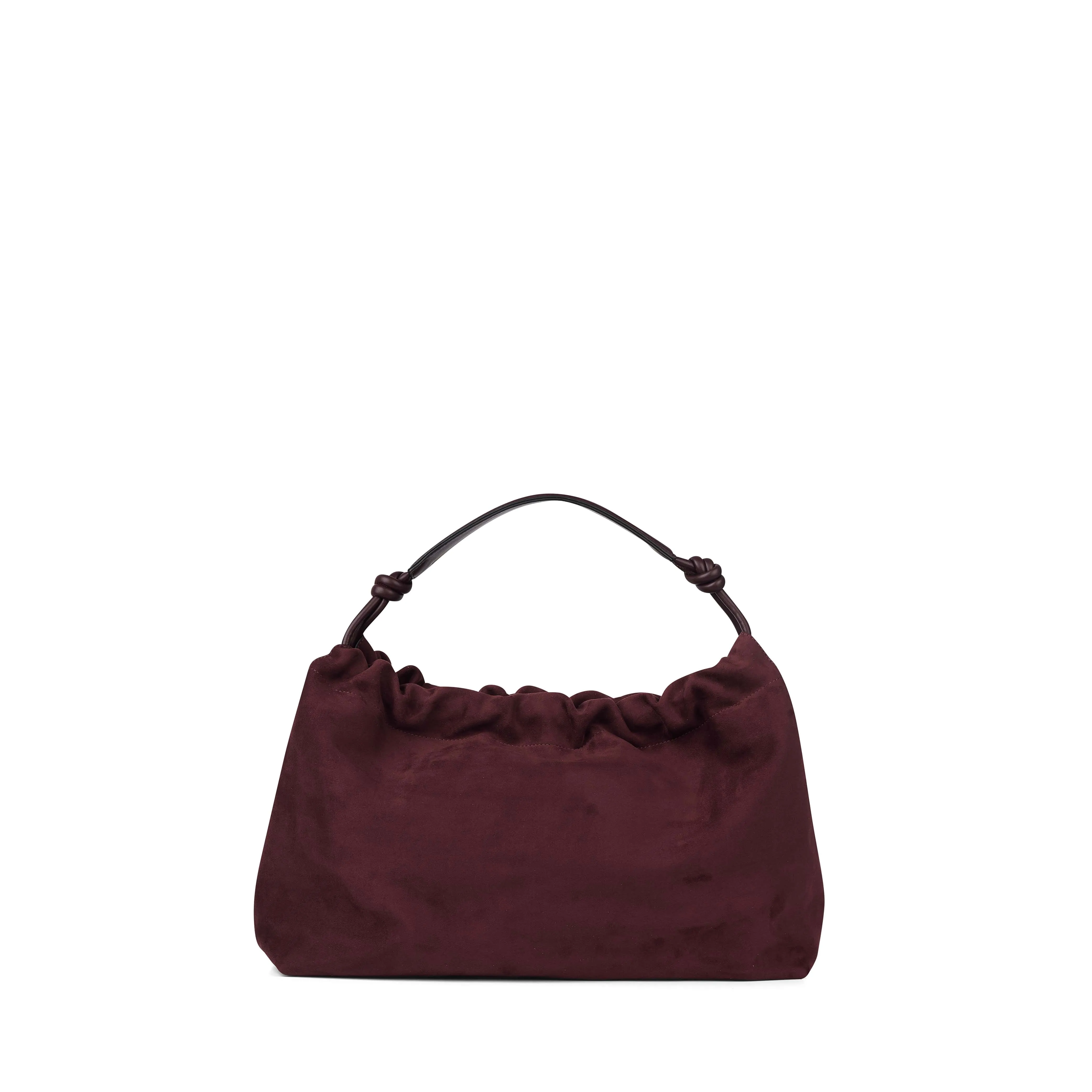 The Lara – Mahogany Vegan Suede Shoulder Bag sold by Lambert product image thumbnail 5