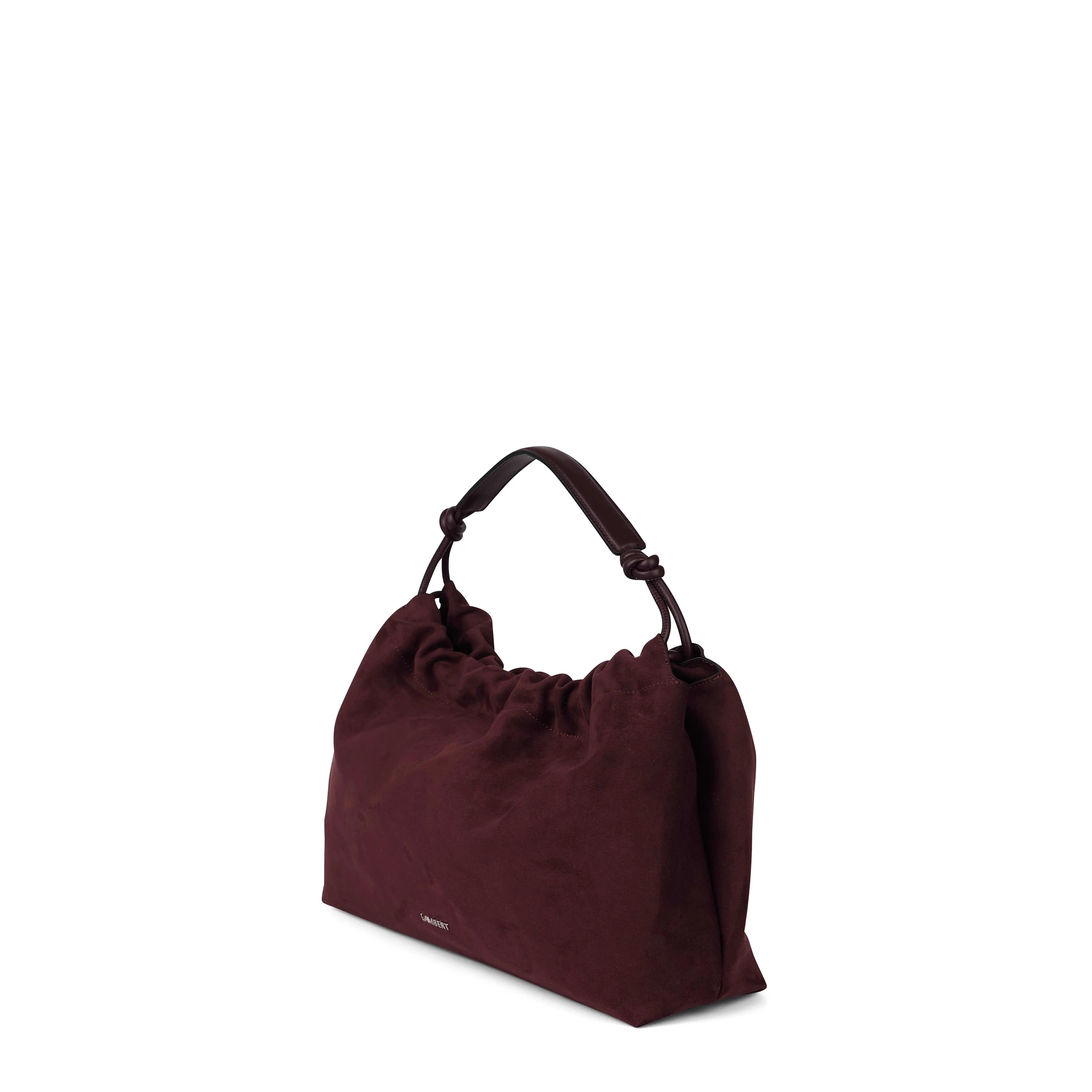 The Lara – Mahogany Vegan Suede Shoulder Bag sold by Lambert product image thumbnail 3