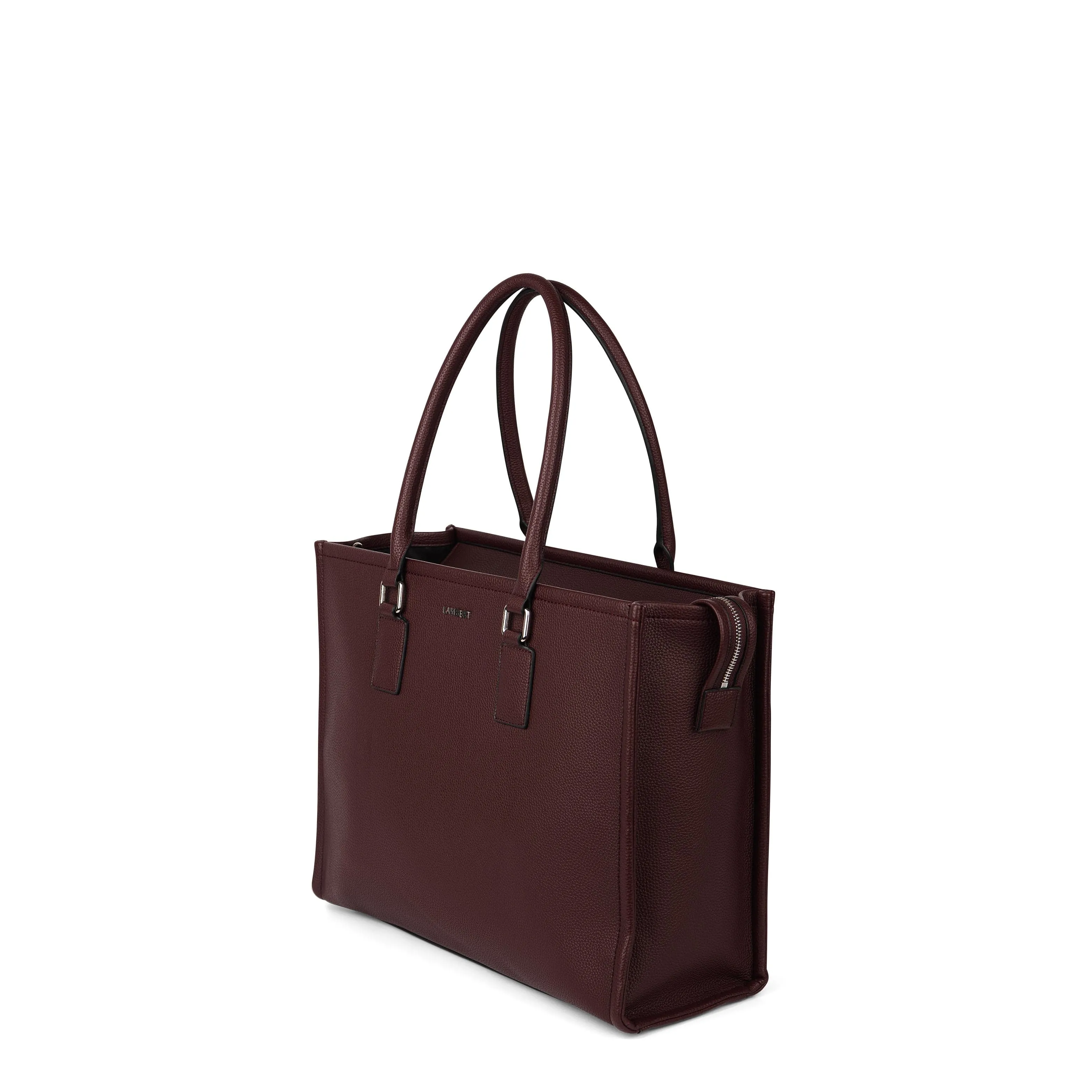The Valentina – 2-in-1 Vegan Leather Tote in Mahogany sold by Lambert product image thumbnail 4