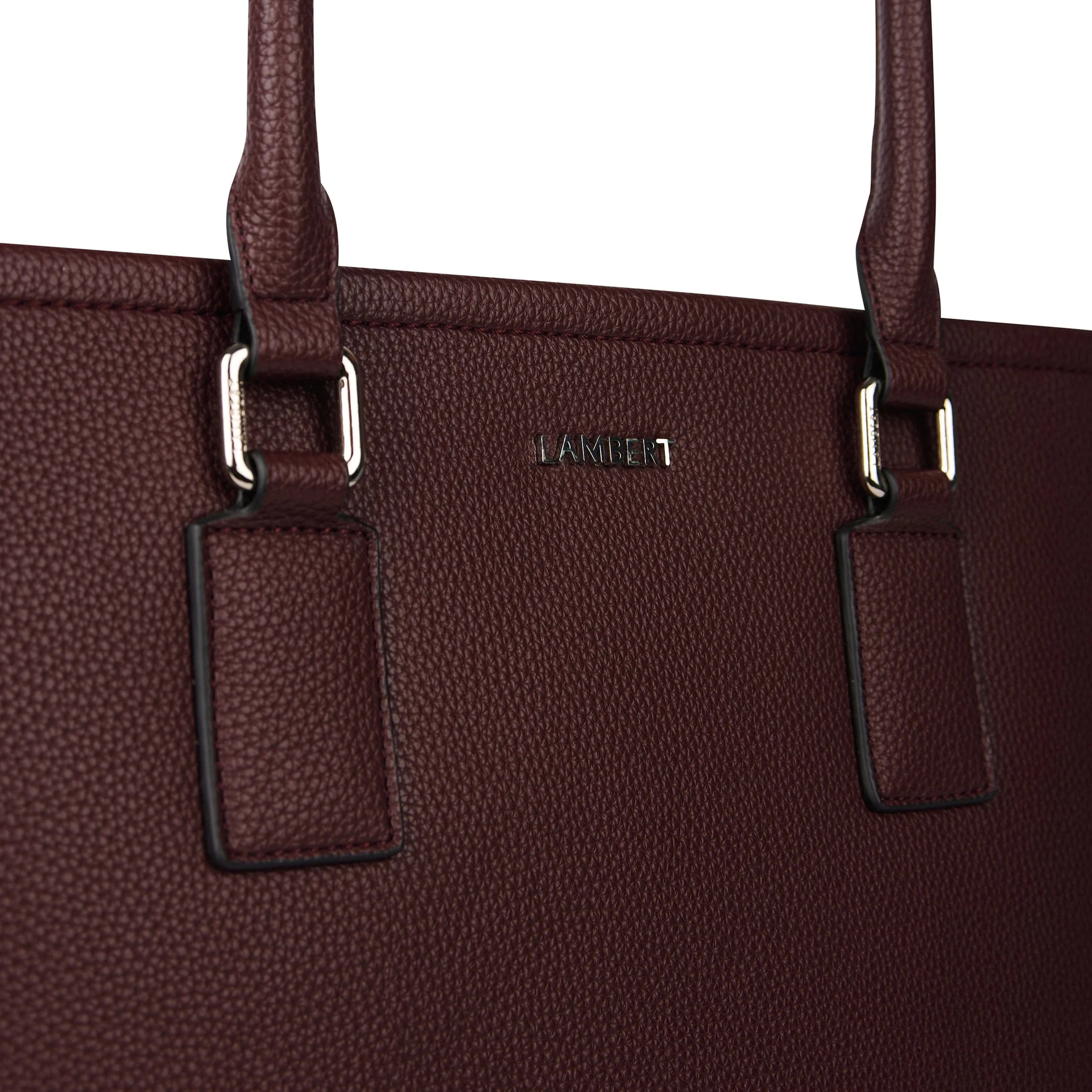 The Valentina – 2-in-1 Vegan Leather Tote in Mahogany sold by Lambert product image thumbnail 3