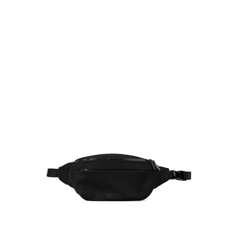 The Yael – Black Nylon Belt Bag made by Lambert