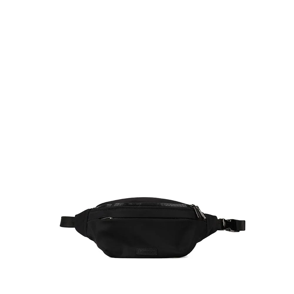 The Yael – Black Nylon Belt Bag sold by Lambert