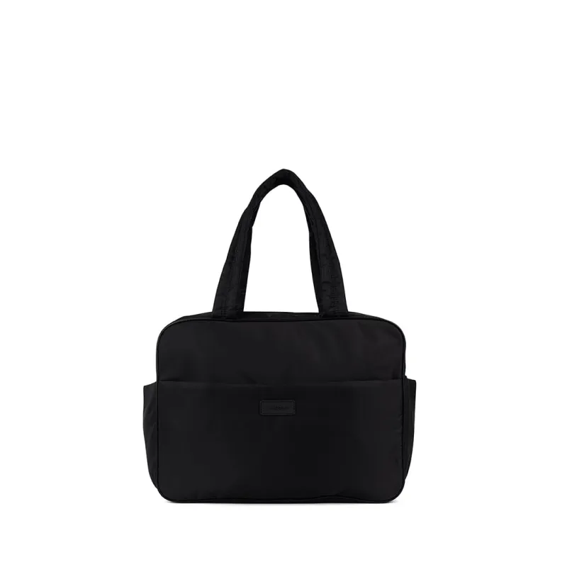 The Marlow – Black Weekender Bag in Nylo made by Lambert