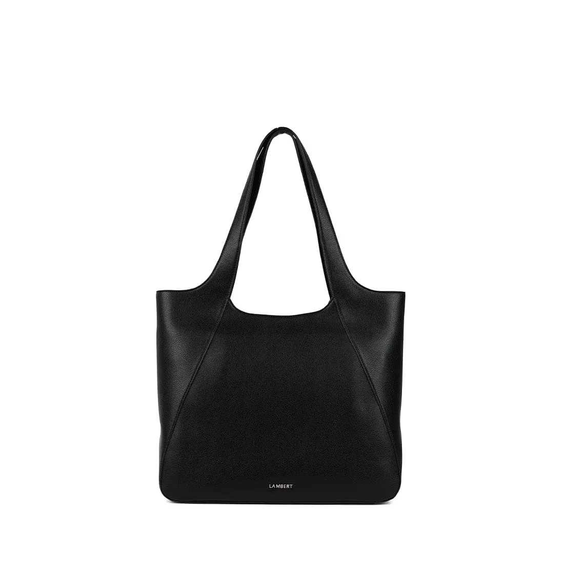 The Stacey – Black Vegan Leather Tote Bag sold by Lambert