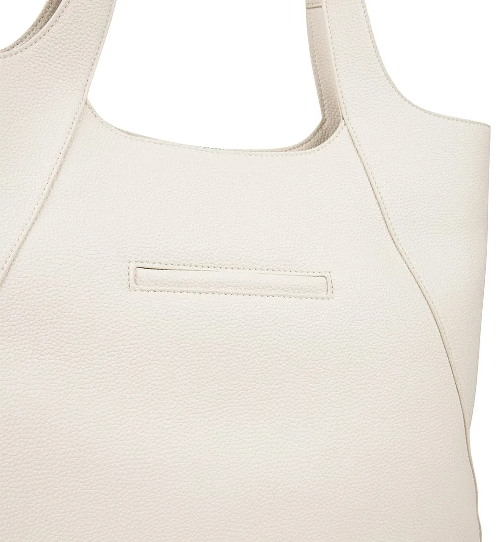 The Stacey – Porcelain Vegan Leather Tote Bag sold by Lambert product image thumbnail 3