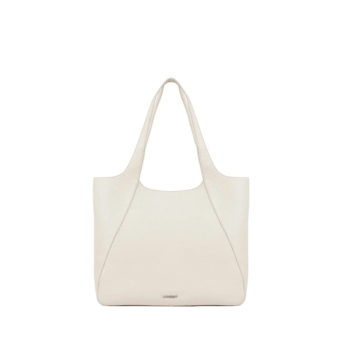 The Stacey – Porcelain Vegan Leather Tote Bag sold by Lambert
