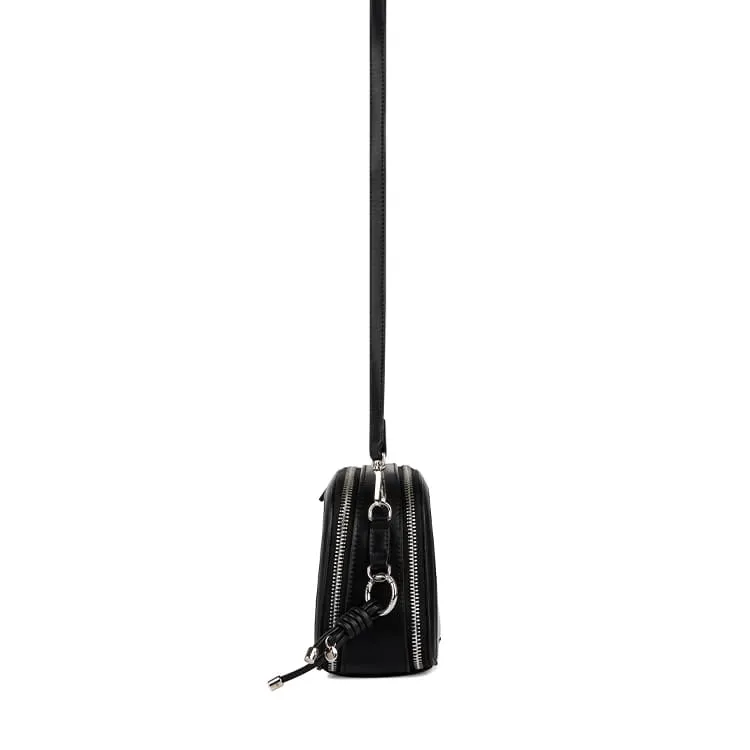 The Emmy - Black Vegan Leather Crossbody Bag sold by Lambert product image thumbnail 5