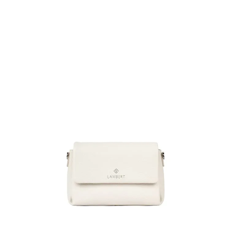 The Judy – Porcelain Vegan Leather Crossbody Handbag sold by Lambert