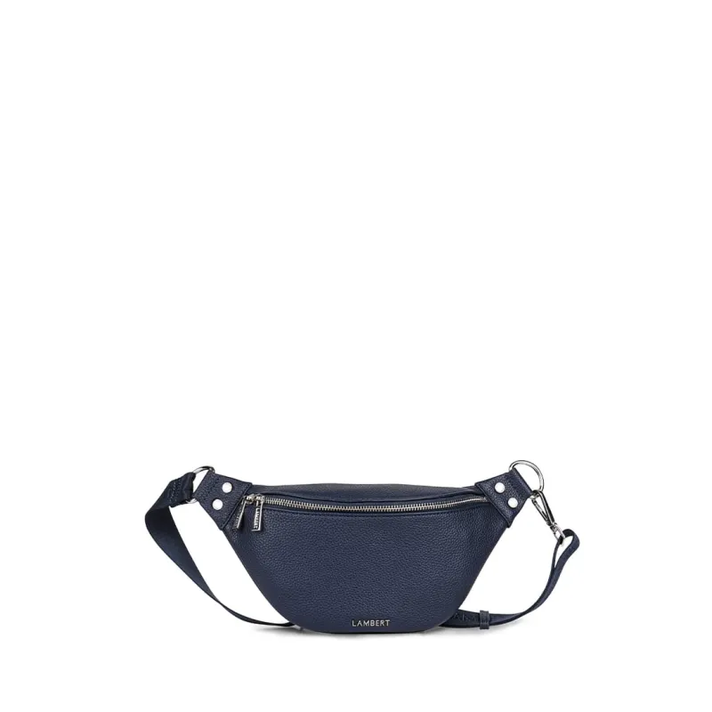 The Sarah - Marine Vegan Leather Belt Bag made by Lambert