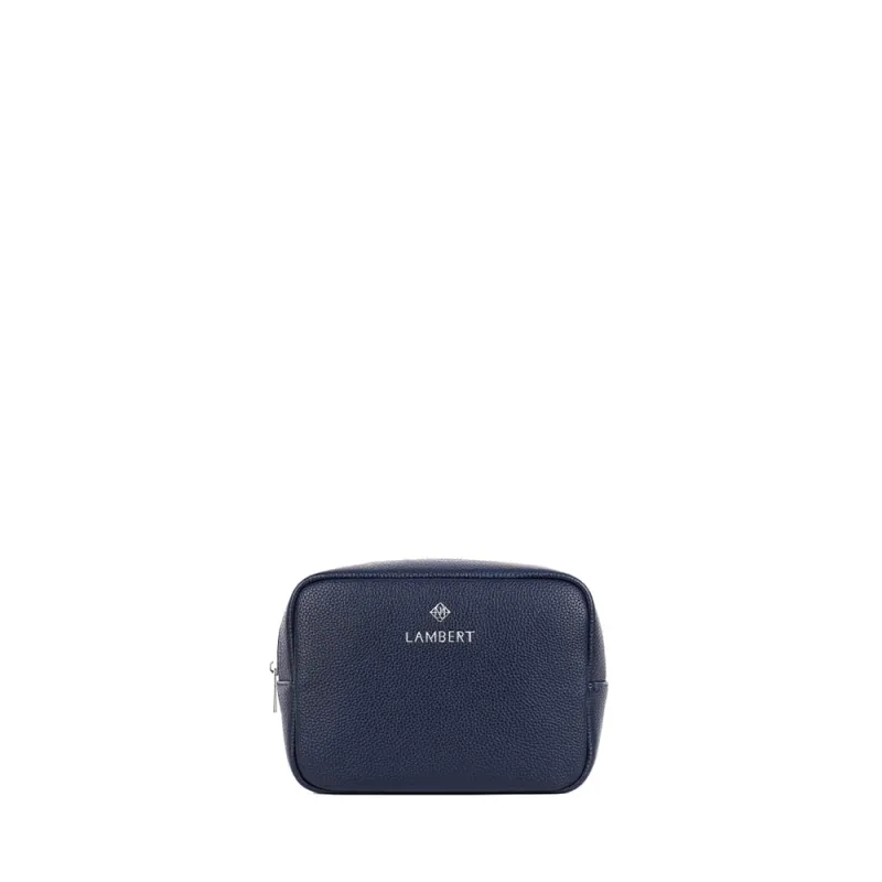 The Zoe – Marine Vegan Leather Pouch made by Lambert