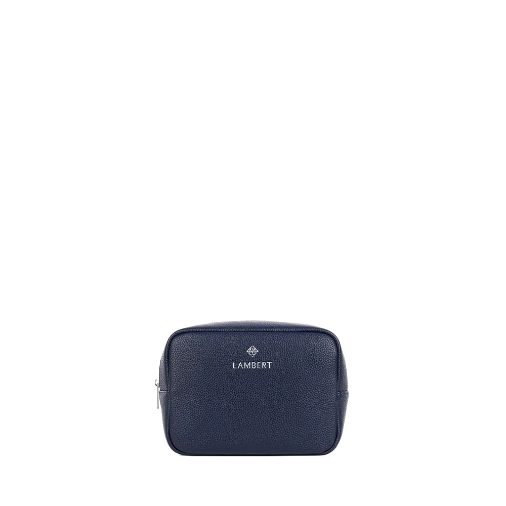 The Zoe – Marine Vegan Leather Pouch sold by Lambert