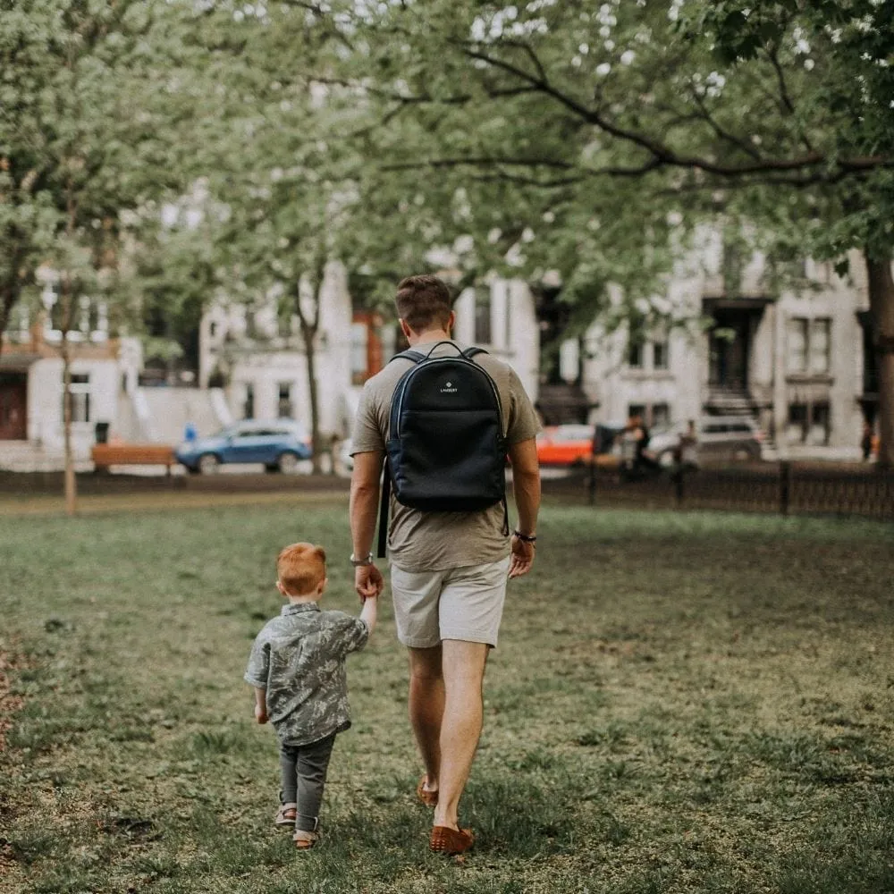 The Charles - Black Vegan Leather Backpack sold by Lambert product image thumbnail 2