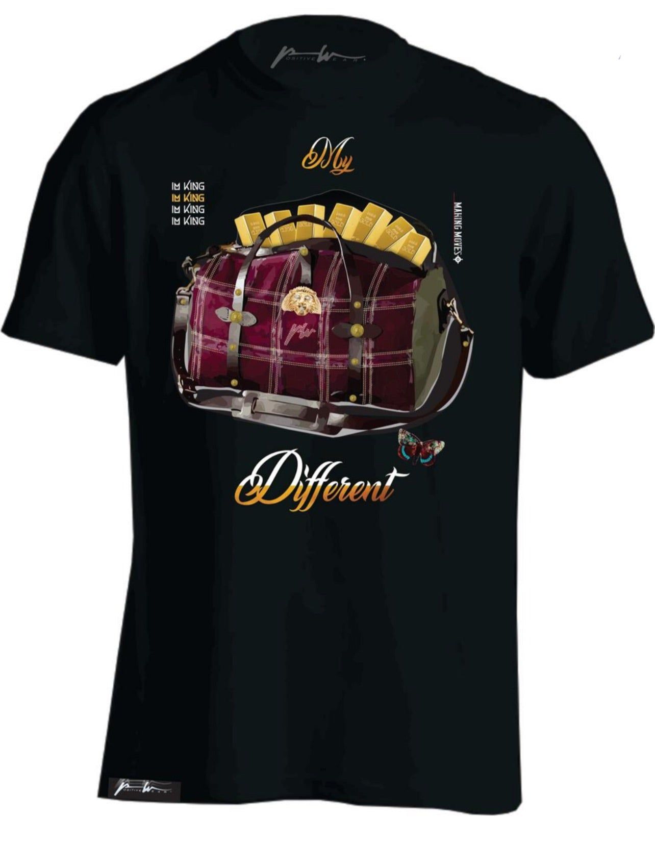 Men’s Positive Wear Bag of Money Tee Shirt sold by Unleashed Streetwear
