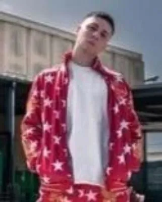 Men’s Reason Brand Red Star Dragon Gold Trim Track Jacket sold by Unleashed Streetwear product image thumbnail 2