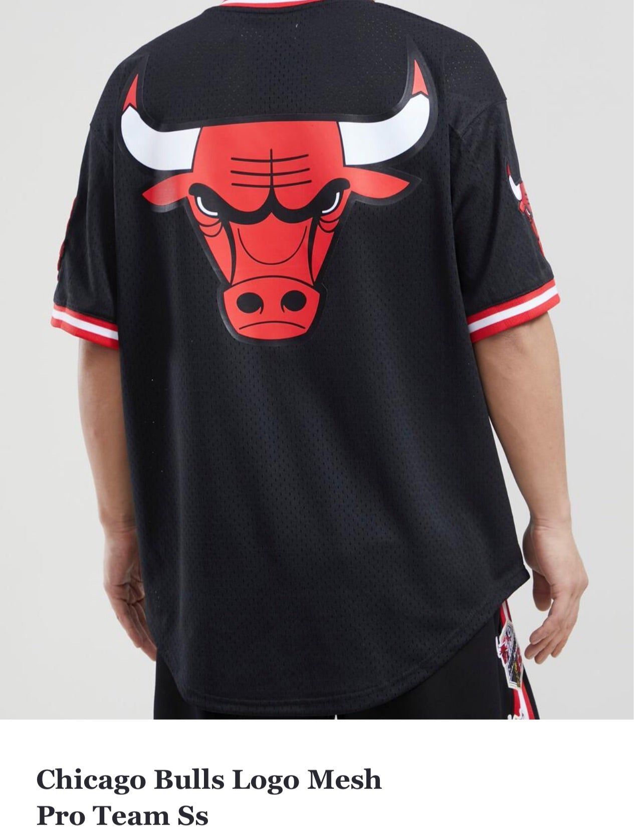 Pro Standard Mens Chicago Bulls Black White Red Mesh Jersey sold by Unleashed Streetwear product image thumbnail 4