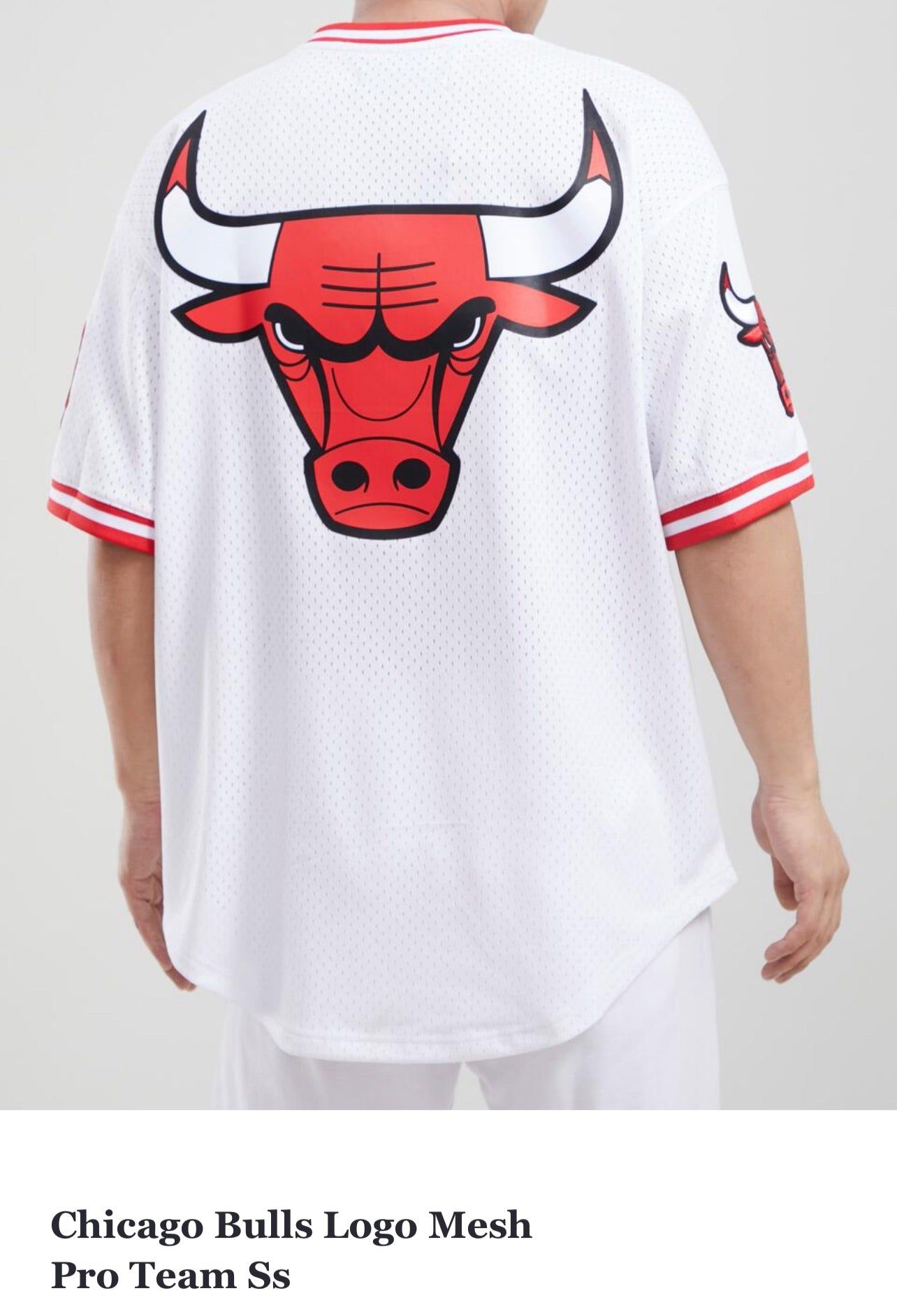 Pro Standard Mens Chicago Bulls Black White Red Mesh Jersey sold by Unleashed Streetwear product image thumbnail 4