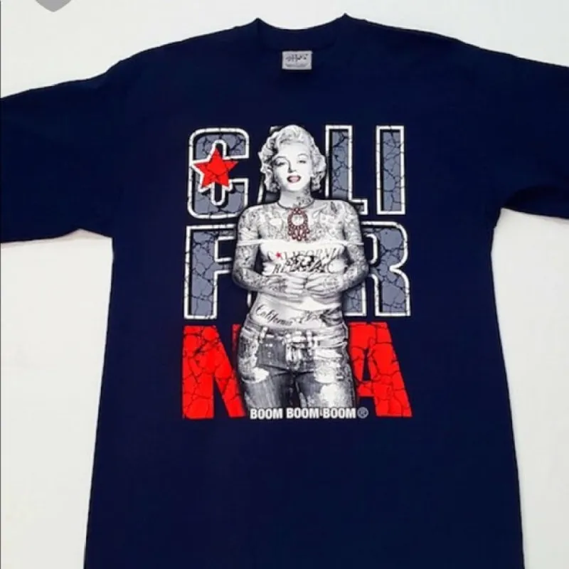 Marilyn Monroe California Navy Blue Men’s Tee sold by Unleashed Streetwear