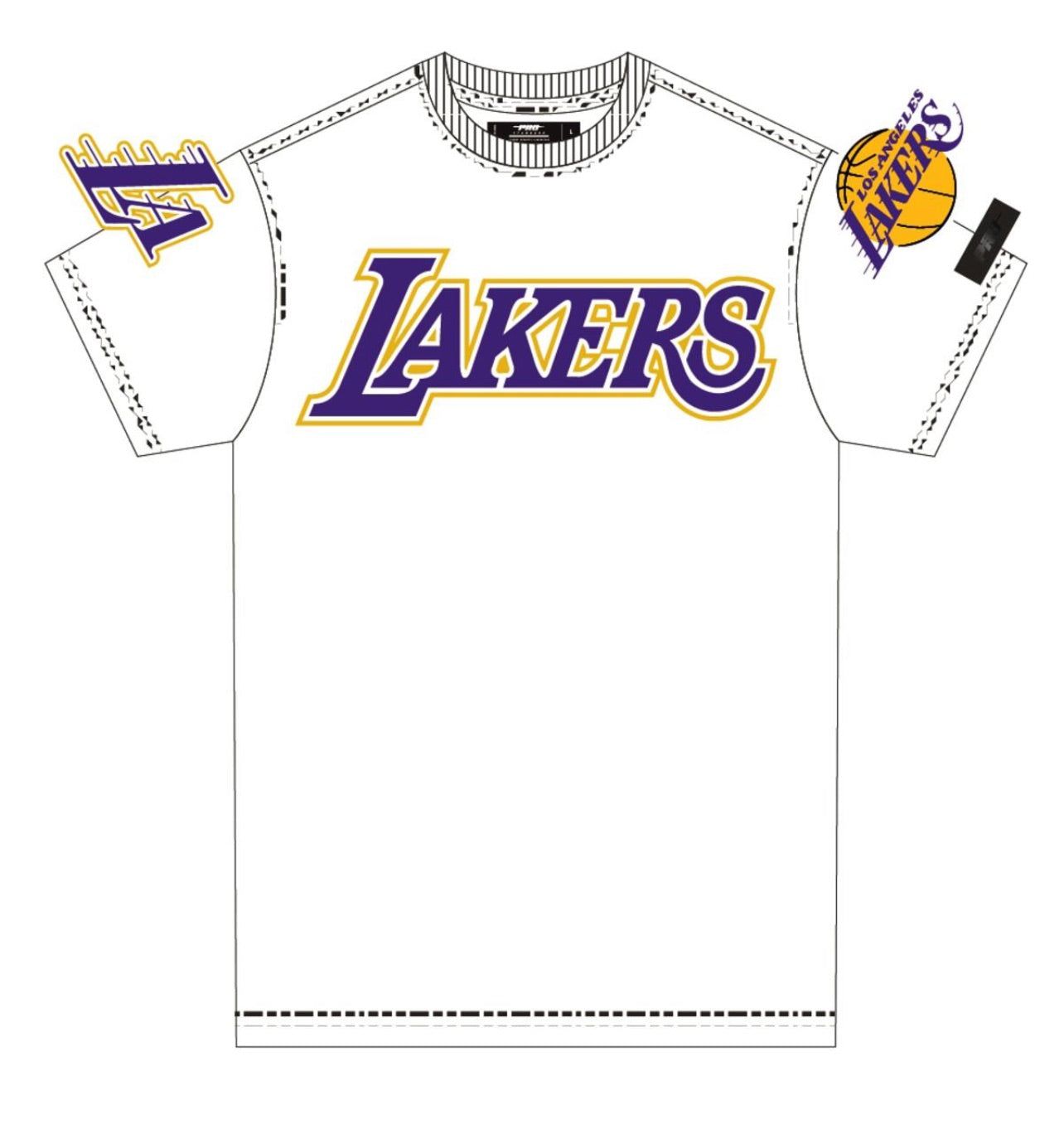 Pro Standard Mens LA Lakers White Sports Tee sold by Unleashed Streetwear