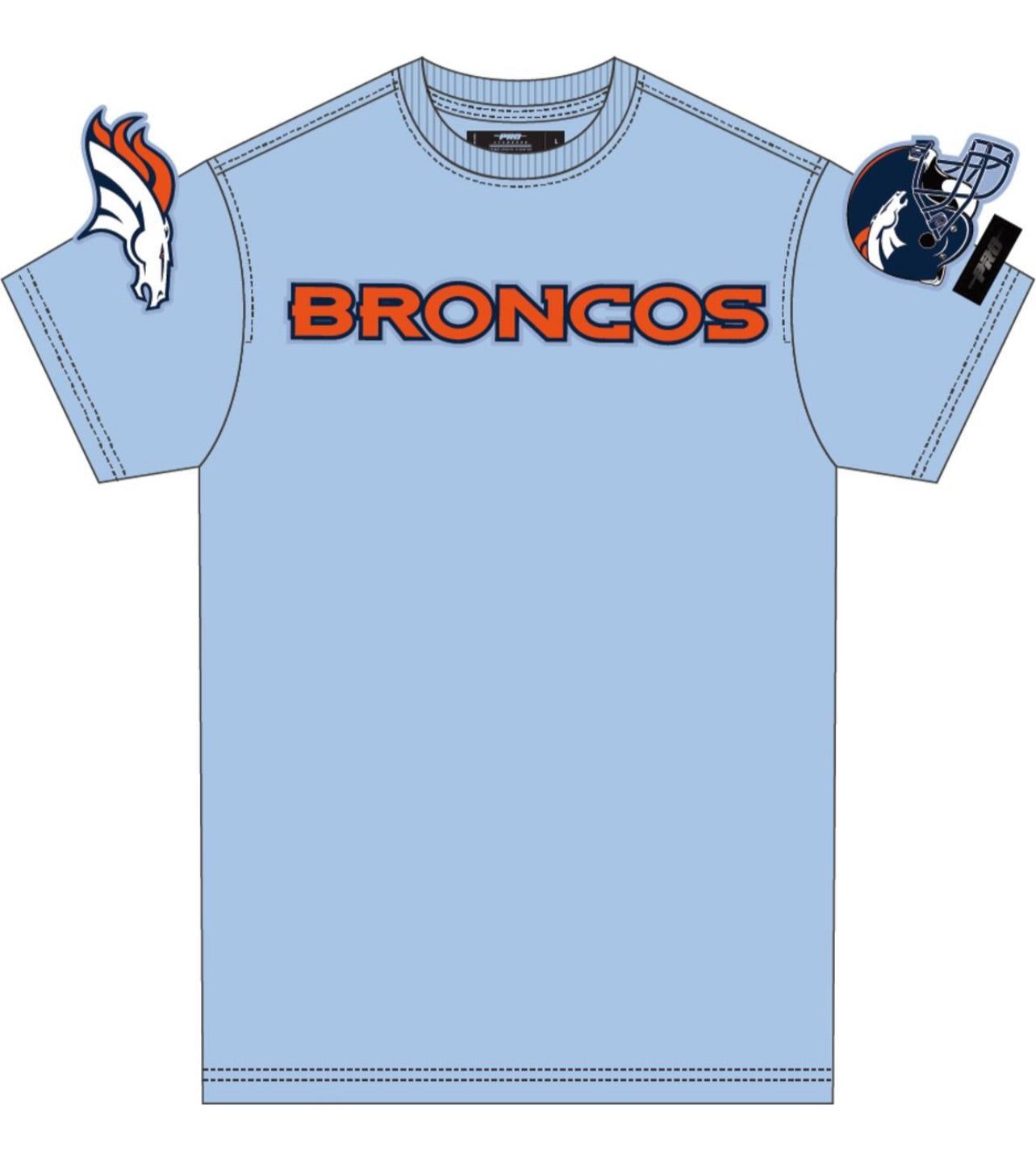 Pro Standard Mens Denver Broncos Blue Sports Tee sold by Unleashed Streetwear