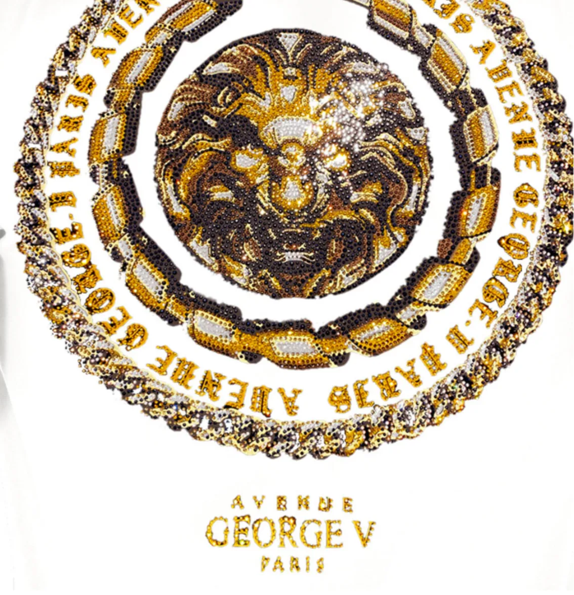 George V White Gold Designer Men’s Tee Shirt sold by Unleashed Streetwear product image thumbnail 2