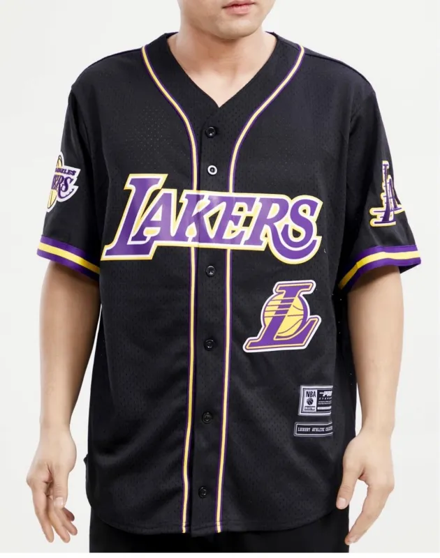 Pro Standard Mens LA Lakers Black Yellow Purple Mesh Jersey sold by Unleashed Streetwear