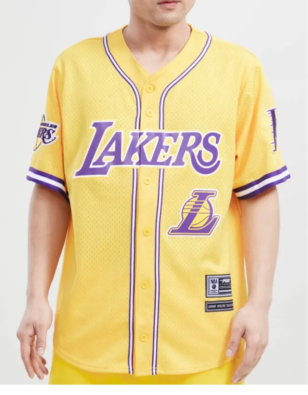 Pro Standard Mens LA Lakers Black Yellow Purple Mesh Jersey sold by Unleashed Streetwear