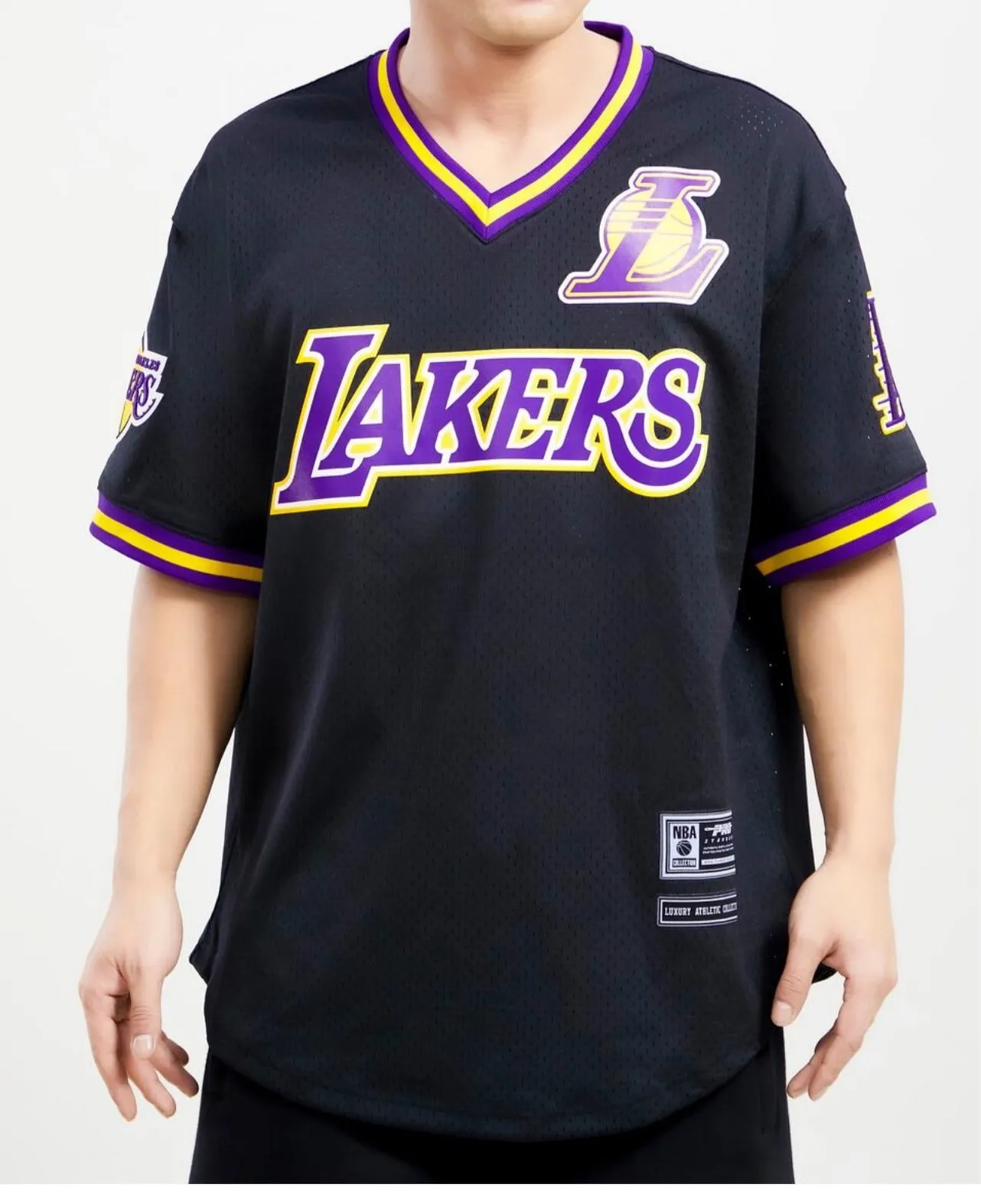 Pro Standard Mens LA Lakers Black Yellow Purple Mesh Jersey sold by Unleashed Streetwear