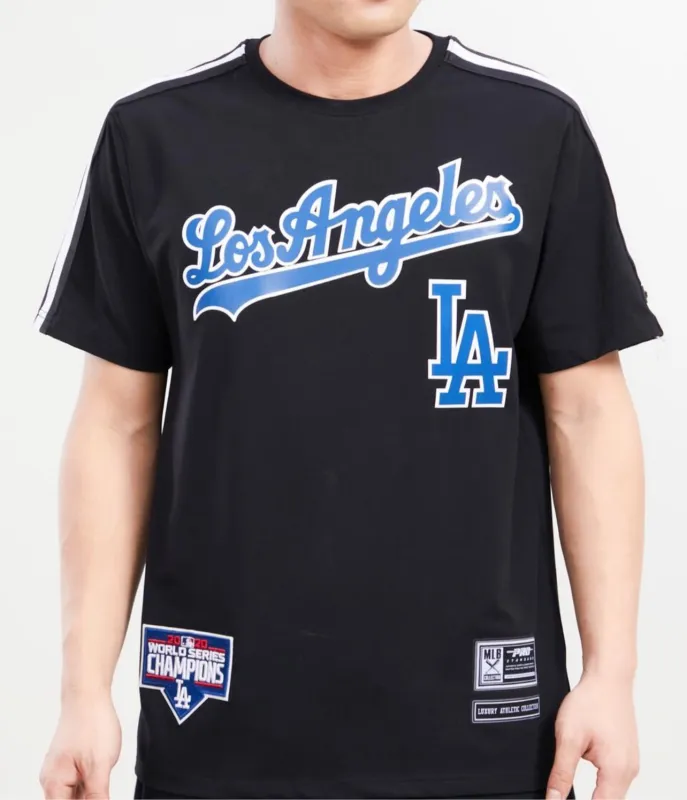 Pro Standard Mens LA Dodgers Blue Black Tee sold by Unleashed Streetwear