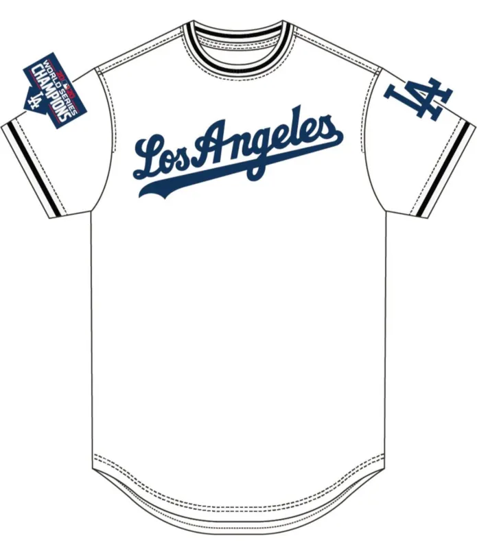 Pro Standard Men’s LA Dodgers Jersey Tee Shirt sold by Unleashed Streetwear