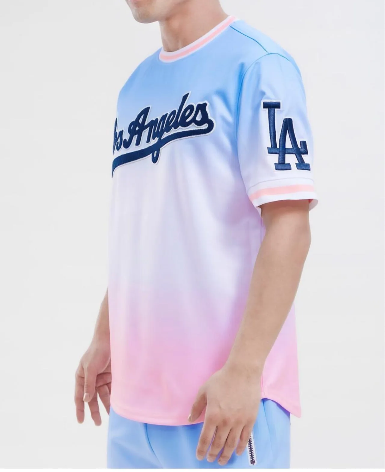 Pro Standard Men’s LA Dodgers Jersey Tee Shirt sold by Unleashed Streetwear product image thumbnail 2